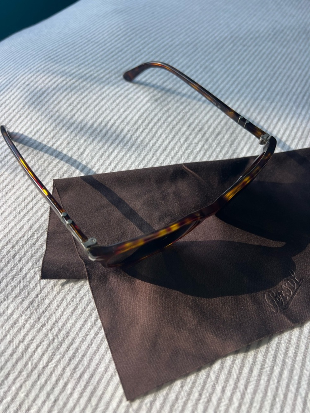 Persol 649 Tortoise Sunglasses PO0649 140 3N Hand Made in Italy + Case - Picture 9 of 10